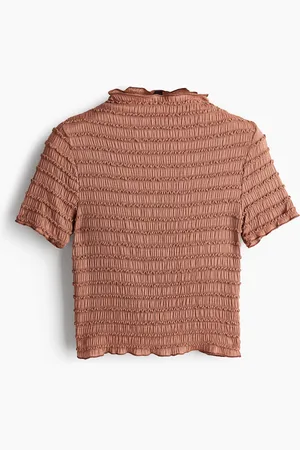 H&M Smokkirypytetty overlock-reunainen pusero