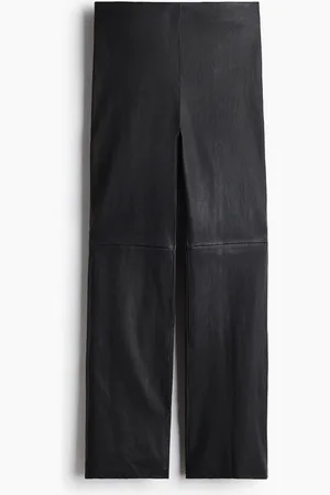 H&M Suorat nahkahousut