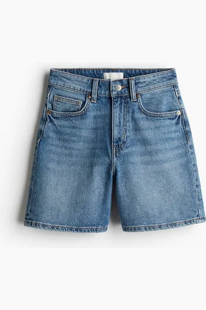 H&M Korkeavyötäröiset farkkushortsit
