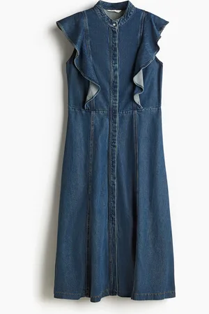 H&M Röyhelösomisteinen farkkumekko