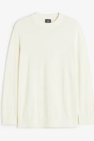 H&M Tiheäneuloksinen puolipoolopusero Slim Fit