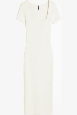 H&M Ribattu midineulemekko