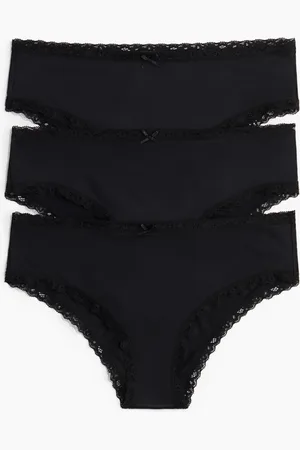 H&M 3 kpl mikrokuituisia hipster-alushousuja