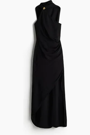 H&M Poimutettu hihaton mekko