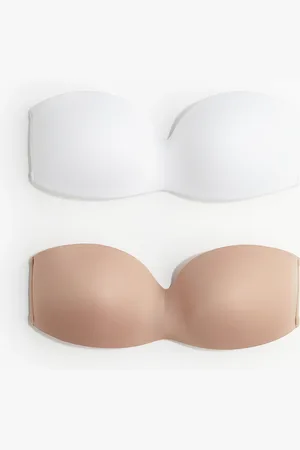 H&M 2 kpl topattuja mikrokuituisia bandeau-liivejä