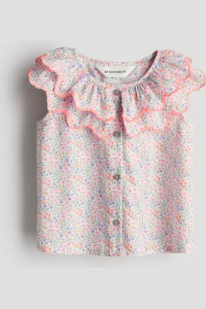 H&M Kaitalekauluksinen puuvillapusero