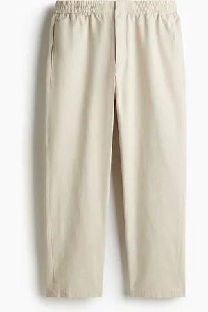 H&M Puuvillasekoitteiset tvillihousut Relaxed Fit