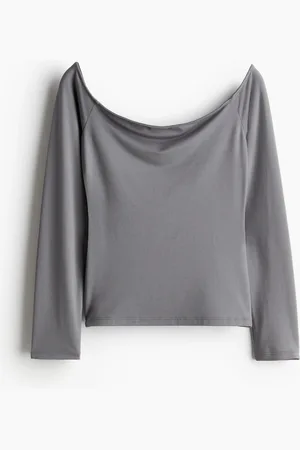 H&M Off shoulder -trikoopusero