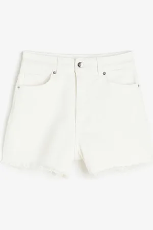 H&M Korkeavyötäröiset farkkushortsit