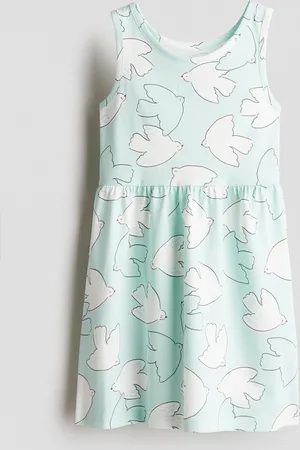 H&M Kuviollinen puuvillamekko