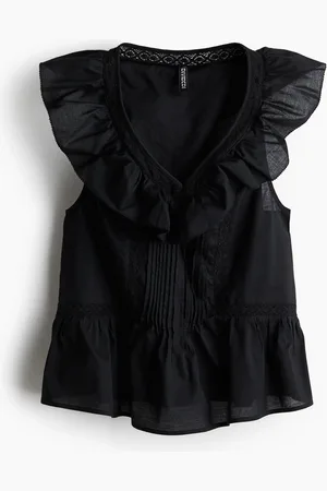 H&M Röyhelöreunainen puuvillatoppi