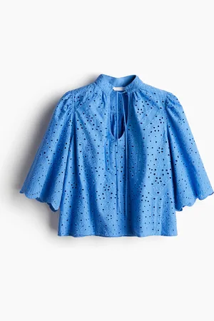 H&M Broderie anglaise -pusero