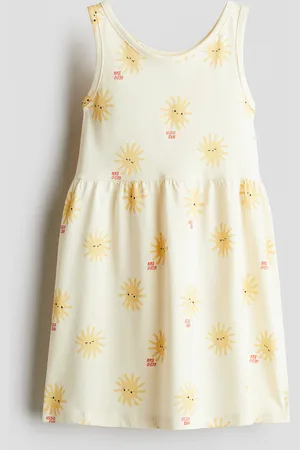 H&M Kuviollinen puuvillamekko