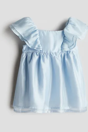 H&M Röyhelöinen satiinimekko