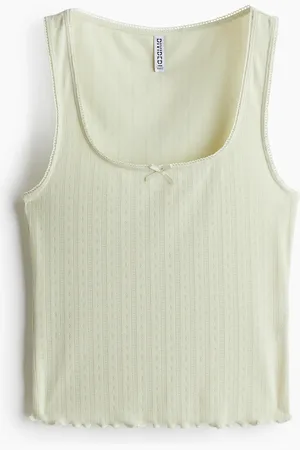 H&M Pointelle-trikoinen toppi