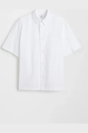 H&M Lyhythihainen pellavasekoitepaita Relaxed Fit