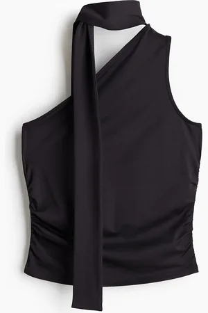 H&M Poimutettu one shoulder -toppi