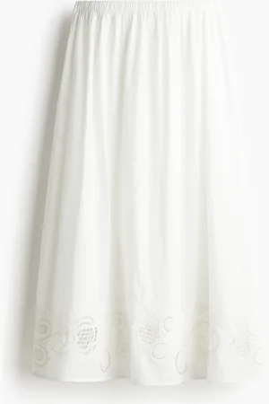 H&M Broderie anglaise -puuvillahame