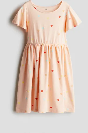 H&M Röyhelöhihainen puuvillamekko
