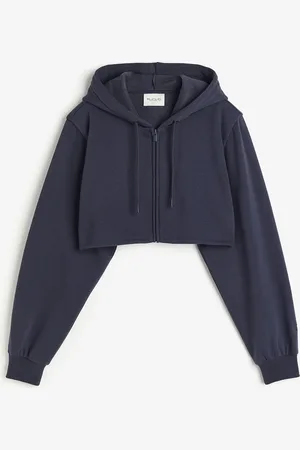 H&M Lyhyt vetoketjullinen treenihuppari DryMove™