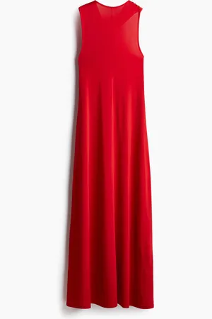 H&M Pitkä poimutettu mekko
