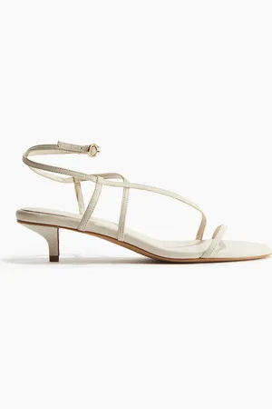 H&M Kitten heel -korkoiset nahkasandaletit