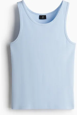 H&M Ribattu toppi Slim Fit