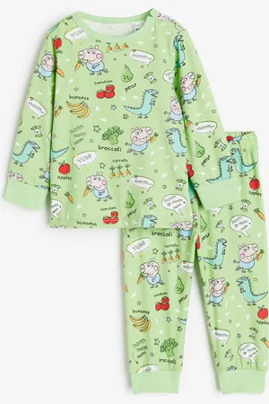 H&M Printtipuuvillapyjama - Vihreä