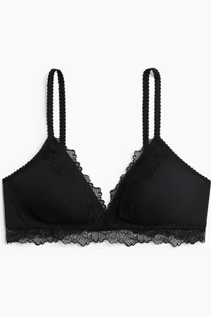 H&M Pehmustetut mikrokuitu-pitsirintaliivit