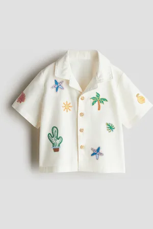 H&M Pellavasekoitteinen laakakauluspaita