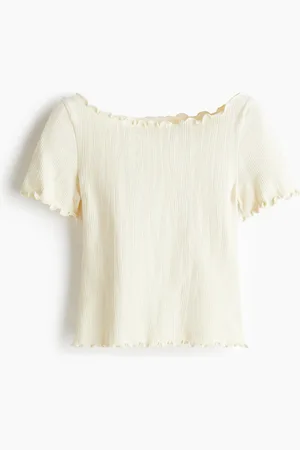 H&M Tulip Short Sleeve Top