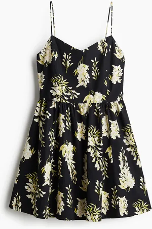 H&M Alaosasta levenevä puuvillamekko