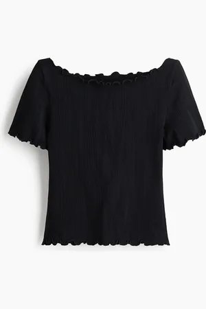 H&M Tulip Short Sleeve Top