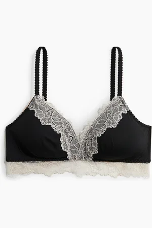 H&M Pehmustetut mikrokuitu-pitsirintaliivit