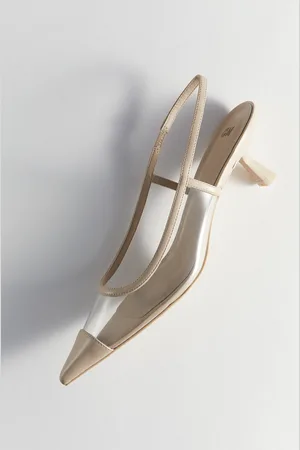 H&M Läpikuultavat slingback-avokkaat