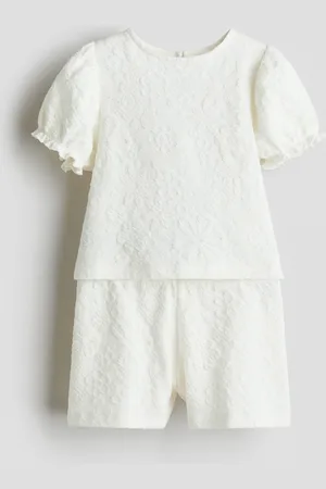 H&M 2-piece jacquard-jersey set