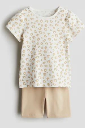H&M Kaksiosainen puuvillatrikoinen setti