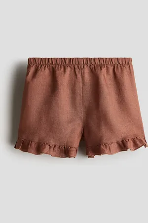 H&M Röyhelöiset pellavashortsit