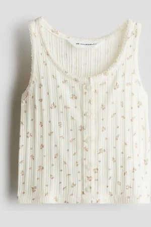 H&M Pointelle-trikoinen toppi