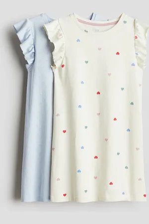 H&M 2 kpl puuvillaisia yöpaitoja