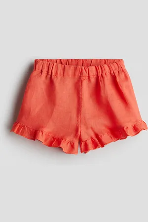 H&M Röyhelöiset pellavashortsit