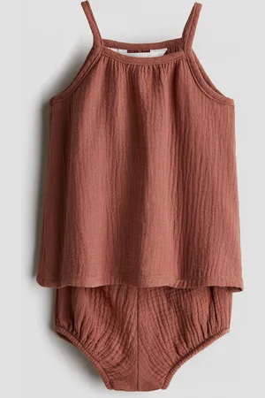 H&M Kaksiosainen puuvillamusliininen setti