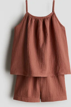H&M Kaksiosainen puuvillamusliininen setti