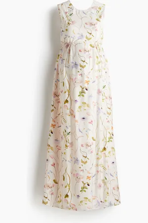 H&M MAMA Pitkä rusettiselkäinen mekko