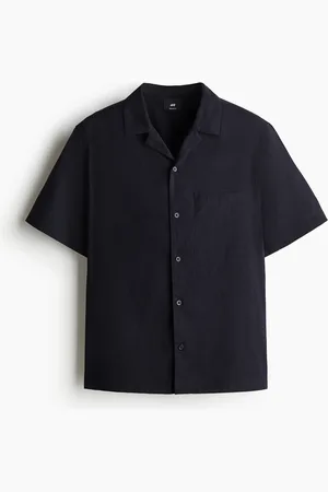 H&M Lyhythihainen pellavasekoitepaita Regular Fit