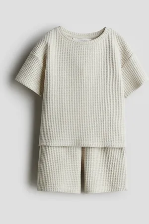 H&M Kaksiosainen vohvelitrikoinen setti