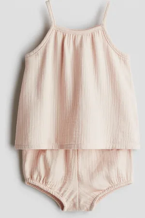 H&M Kaksiosainen puuvillamusliininen setti