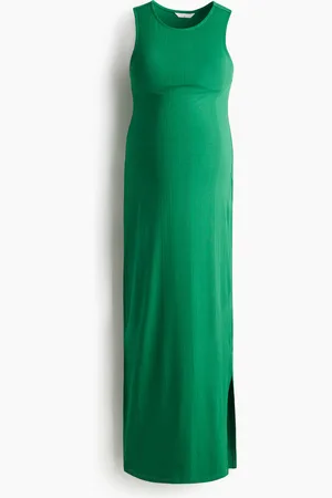 H&M MAMA Ribattu viskoosimekko