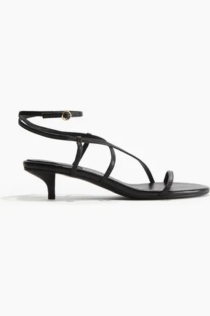 H&M Kitten heel -korkoiset nahkasandaletit
