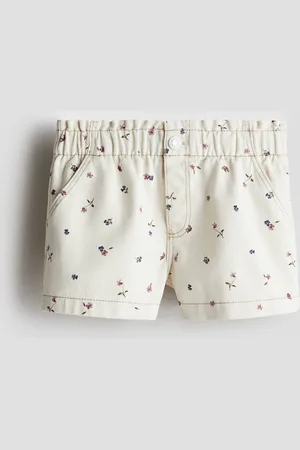 H&M Painokuvioiset puuvillatvillishortsit